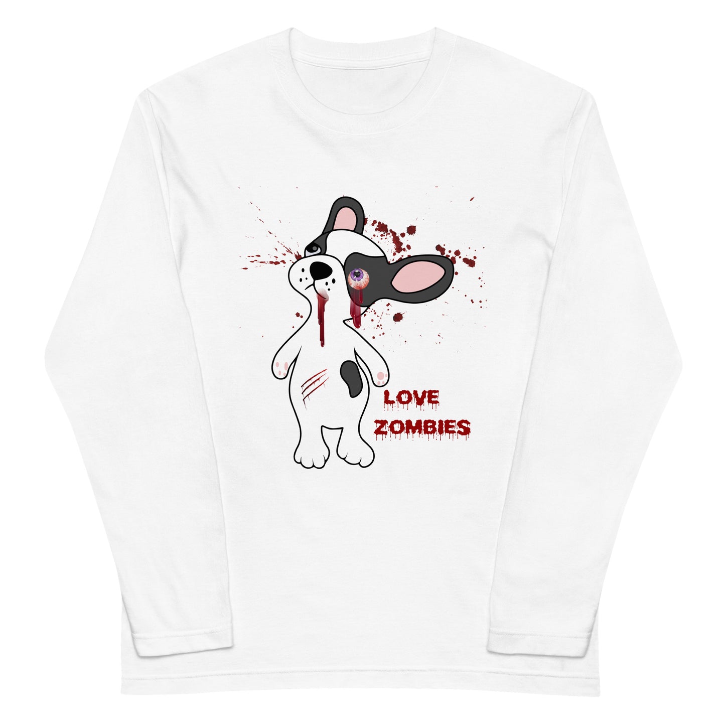 フレンチブル of the dead ユニセックス長袖Tシャツ