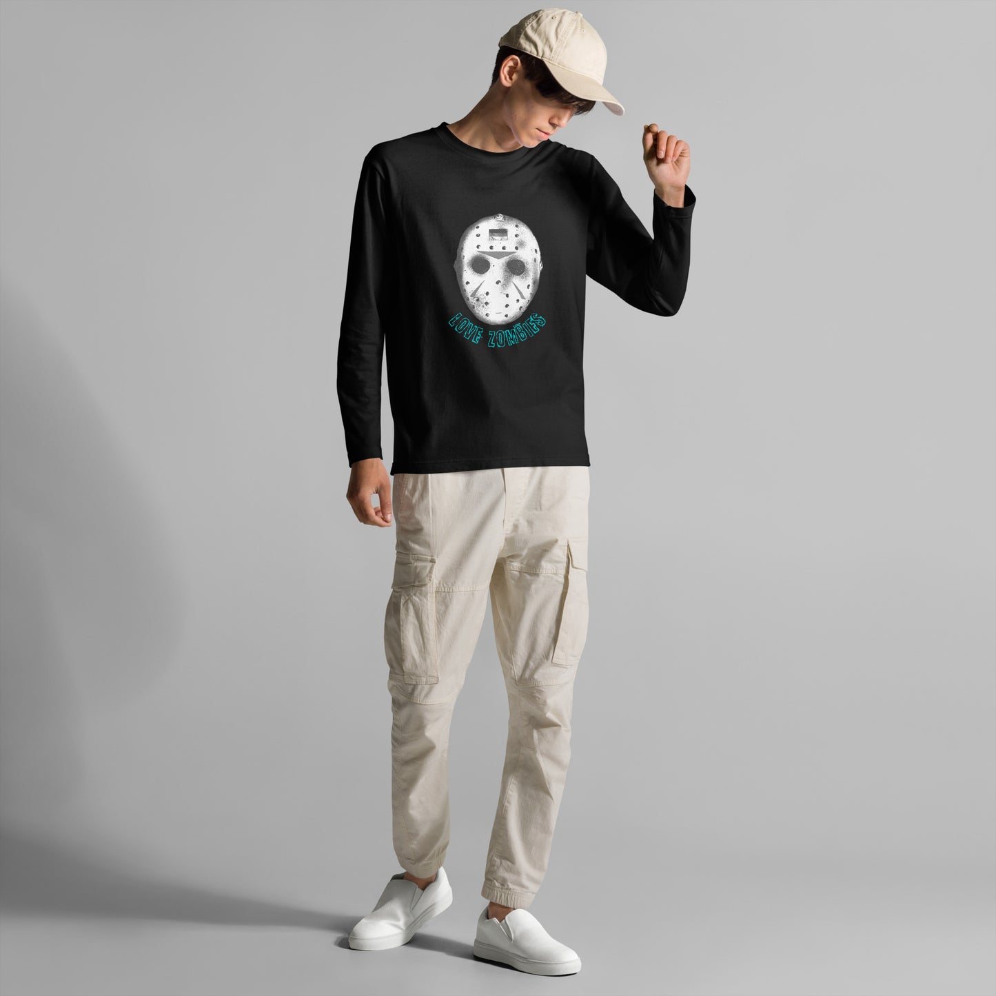 ジェイソン似 of the dead  ユニセックス長袖Tシャツ
