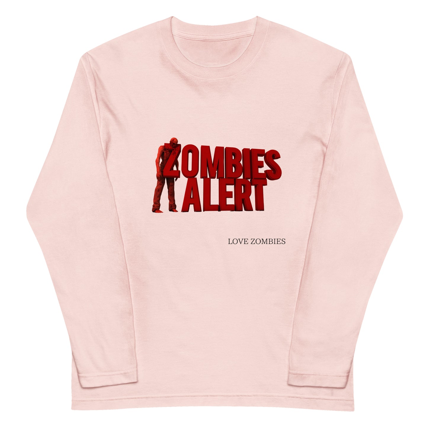 ゾンビアラート  ユニセックス長袖Tシャツ