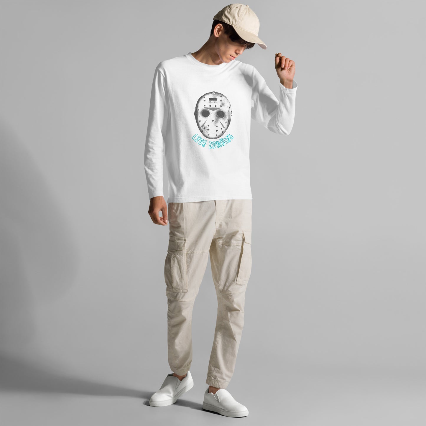 ジェイソン似 of the dead  ユニセックス長袖Tシャツ