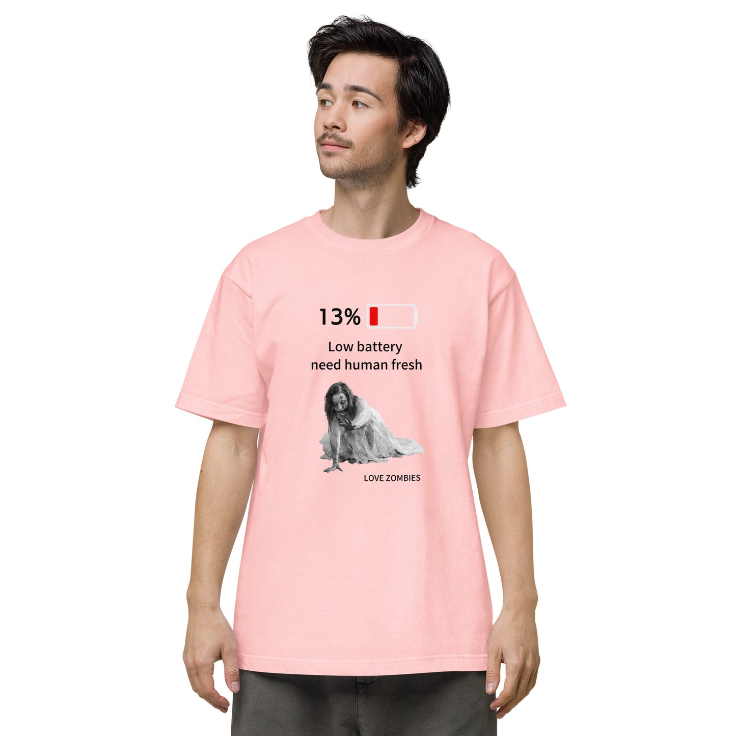 電池がない、肉をくれ！  半袖Tシャツ